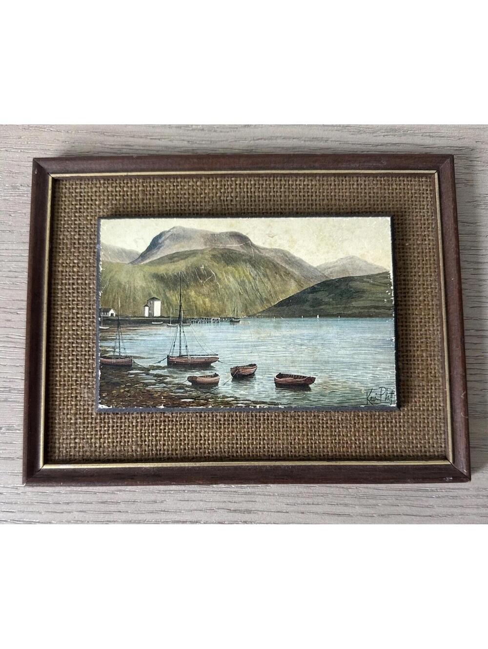 Sailboats From The Kevin Platt Collection Art Product Print Signed Framed